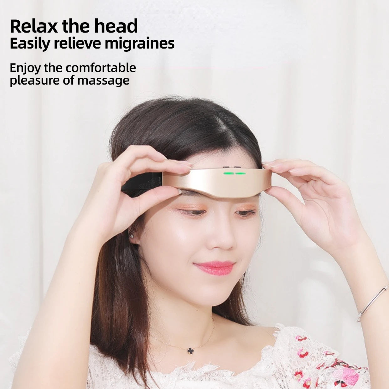 Electric Headache Migraine Relief Head Massager Insomnia Therapy Release Stress Sleep Monitor Relax Health Care Sleeping Devic