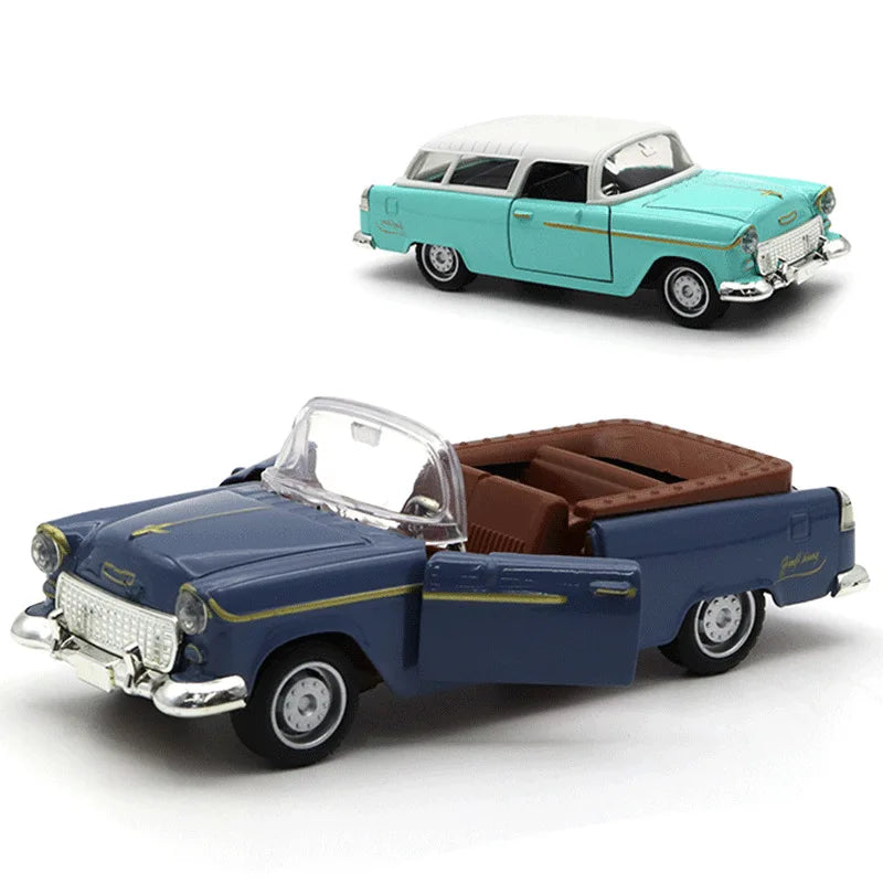 1:32 Alloy Classic Car Model - Retro Diecast Pull-Back Toy for Boys