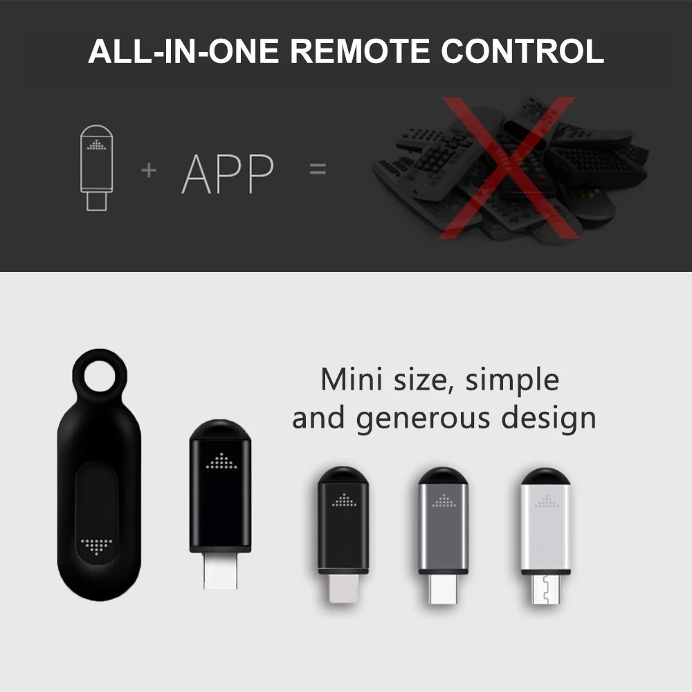 Gen X IR Blaster - Universal Type C Smart Remote for TV & AC, Control It All with Your Smartphone