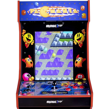 Pacmania Bandai Legacy Edition with Riser & Light-up Marquee Arcade Cabinet