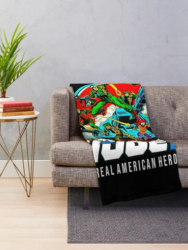 Real American Heroes G.I. Joe VintageActive T-Shirt Throw Blanket Luxury Brand wednesday Shaggy Blankets