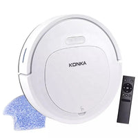 "KONKA V88 Robot Vacuum Cleaner - Gen X Efficiency: Simultaneous Sweep & Wet Mop for Hard Floors & Carpet, 150-Min Run with Auto-Charge"