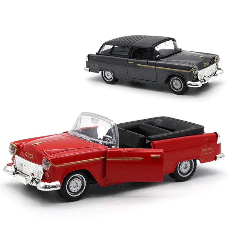 1:32 Alloy Classic Car Model - Retro Diecast Pull-Back Toy for Boys