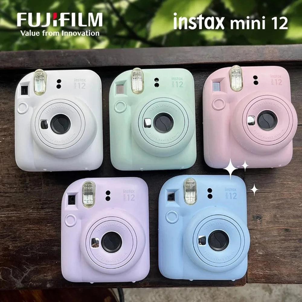 Fujifilm Instax Mini 12 – Gen X Instant Memories Kit: Stylish Camera, Bag & Film for Timeless Moments