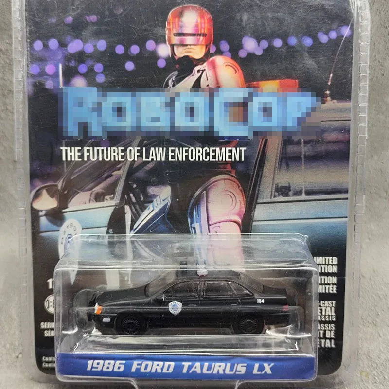 1986 Ford Taurus LX - RoboCop Diecast Metal Car (1:64 Scale) | Collectible Model Toy