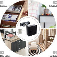 Smart Drawer Electronic RFID Door Lock Hidden DIY Wooden Cabinet Door Locks 13.56MHz RFID Tag IC Card New Easy To Install