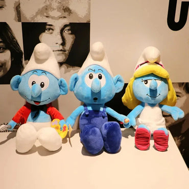 40cm Disney Smurfs Plush Toys – Painter, Engineer, Chef Models | Cartoon Anime Plush for Kids’ Birthday Gifts