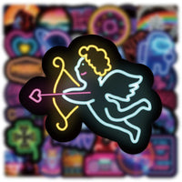 10/30/50PCS Neon Cartoon Graffiti Stickers – Trendy Waterproof Decals for Laptops, Skateboards, Guitars, and More | Perfect Gifts for Teens and Adults