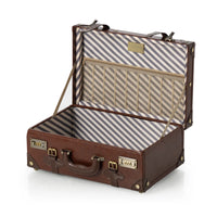 COTRUNKGAE 13", 16", 18" Carry-On Bag - PU Overnight Retro Trunk