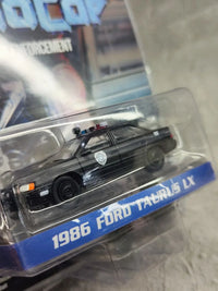 1986 Ford Taurus LX - RoboCop Diecast Metal Car (1:64 Scale) | Collectible Model Toy