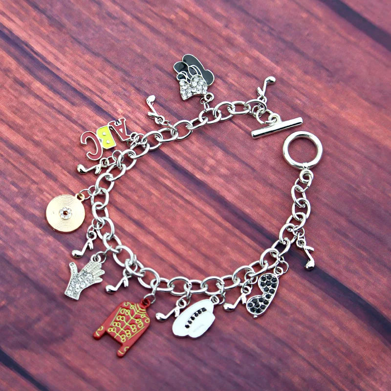 Michael Jackson Infinity Charm Bracelet – Trendy Jewelry for Music Fans, Perfect Gift for Collectors