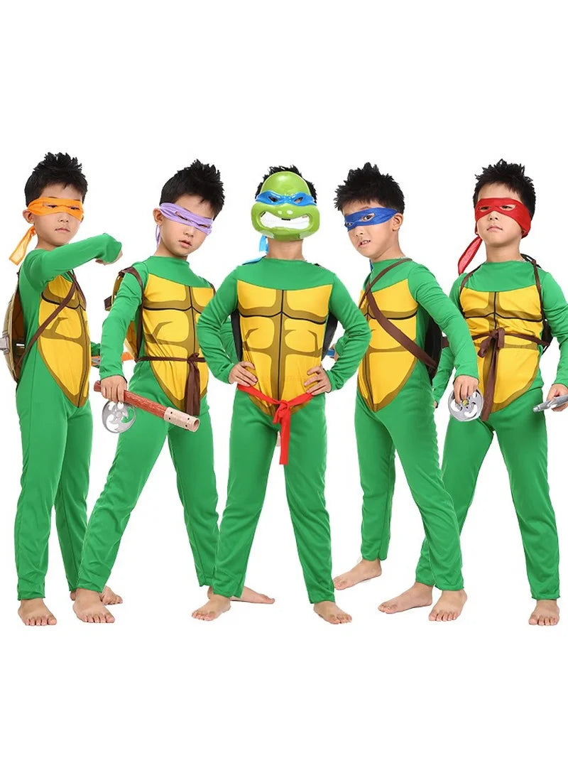 Birthday Party Halloween Mutant  Turtle Child Costume Tmnt Masquerade Performance Vice Costume Donatello Costumes