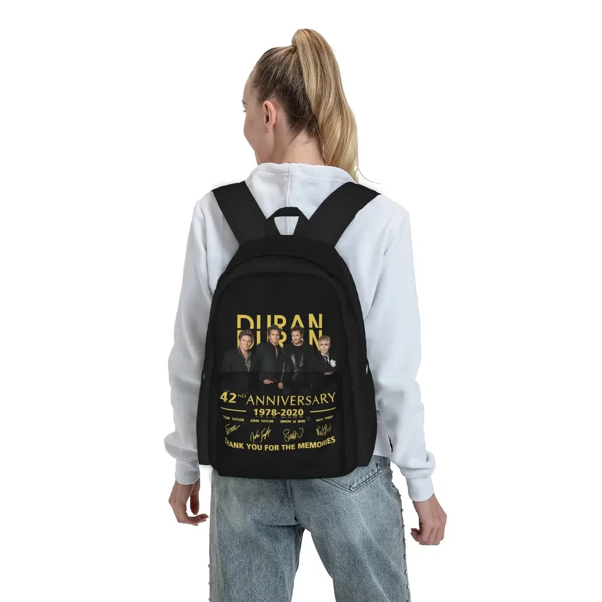 Duran Duran 43rd Anniversary Backpack - Large Capacity Outdoor Storage Bag, Perfect for Beach, Running, and Travel