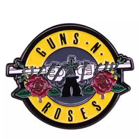 Guns N' Roses Steampunk Pin – Classic Rock & Roll Band Badge for Music Lovers